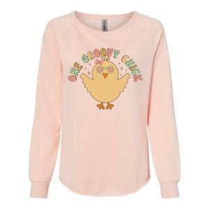 Cute One Groovy Chick Easter Day Womens California Wash Sweatshirt