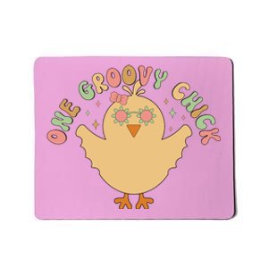 Cute One Groovy Chick Easter Day Mousepad