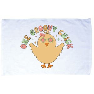 Cute One Groovy Chick Easter Day Microfiber Hand Towel