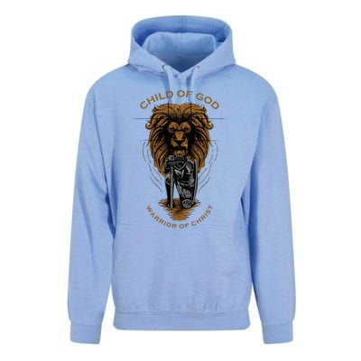 Child Of God Warrior Of Christ Jesus Christian Faith Graphic Unisex Surf Hoodie