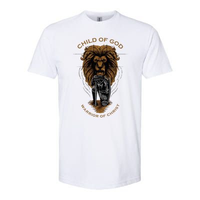 Child Of God Warrior Of Christ Jesus Christian Faith Graphic Softstyle CVC T-Shirt