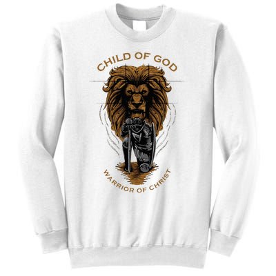 Child Of God Warrior Of Christ Jesus Christian Faith Graphic Sweatshirt