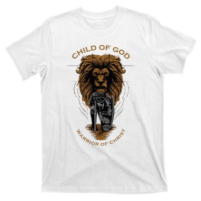 Child Of God Warrior Of Christ Jesus Christian Faith Graphic T-Shirt