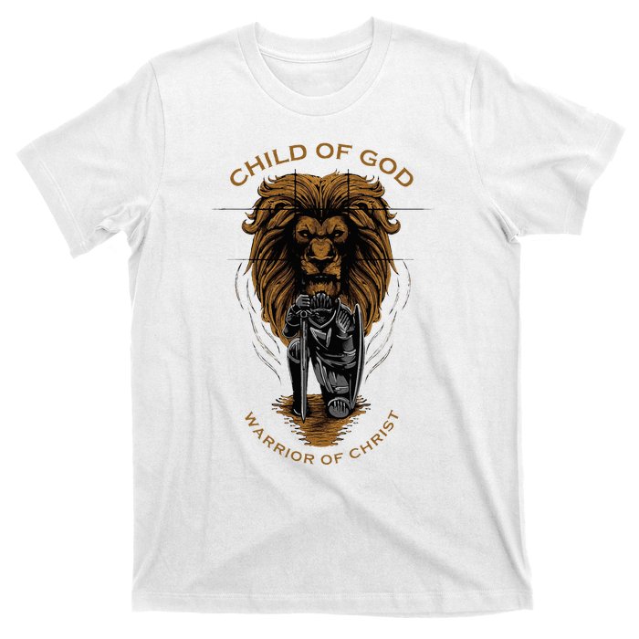 Child Of God Warrior Of Christ Jesus Christian Faith Graphic T-Shirt