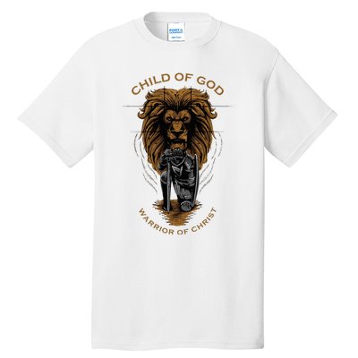 Child Of God Warrior Of Christ Jesus Christian Faith Graphic Tall T-Shirt