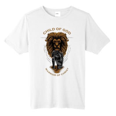 Child Of God Warrior Of Christ Jesus Christian Faith Graphic Tall Fusion ChromaSoft Performance T-Shirt