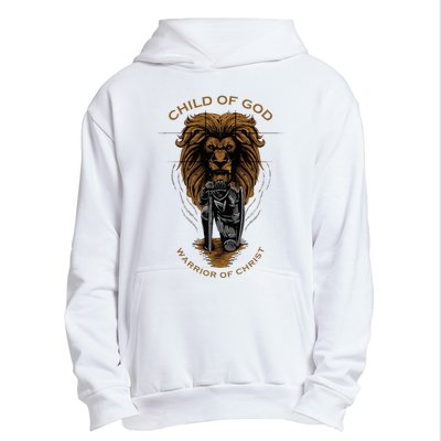 Child Of God Warrior Of Christ Jesus Christian Faith Graphic Urban Pullover Hoodie