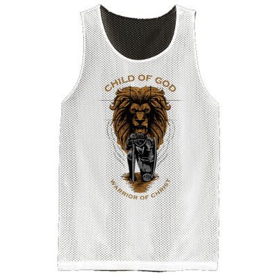 Child Of God Warrior Of Christ Jesus Christian Faith Graphic Mesh Reversible Basketball Jersey Tank