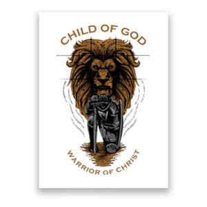 Child Of God Warrior Of Christ Jesus Christian Faith Graphic Poster