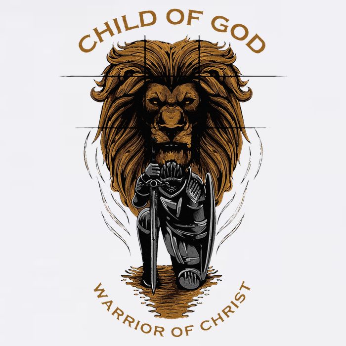 Child Of God Warrior Of Christ Jesus Christian Faith Graphic Baby Bodysuit