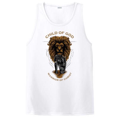 Child Of God Warrior Of Christ Jesus Christian Faith Graphic PosiCharge Competitor Tank