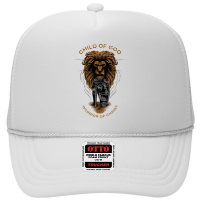 Child Of God Warrior Of Christ Jesus Christian Faith Graphic Trucker Hat