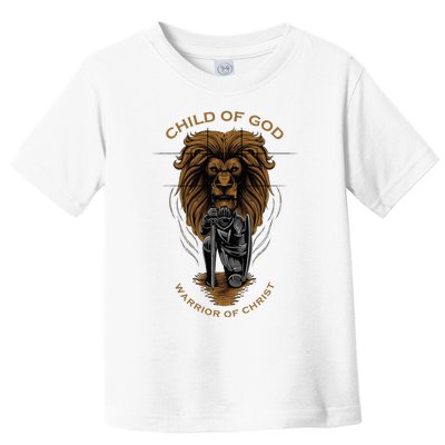 Child Of God Warrior Of Christ Jesus Christian Faith Toddler T-Shirt