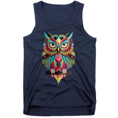 Cool Owl Graphic Tees Cute Graphic Design Illustration Owl Tank Top