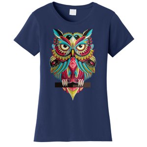 Cool Owl Graphic Tees Cute Graphic Design Illustration Owl Women's T-Shirt