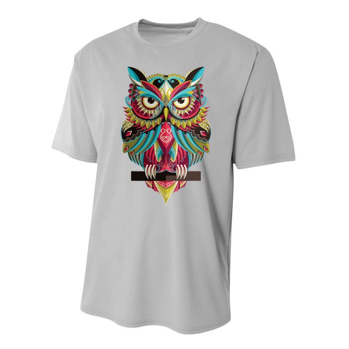 Cool Owl Graphic Tees Cute Graphic Design Illustration Owl Performance Sprint T-Shirt