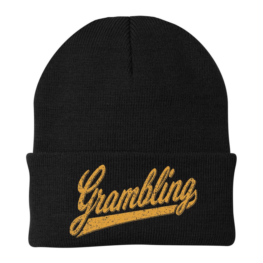 City Of Grambling La Varsity Script Sports Jersey Style Beanie