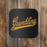 City Of Grambling La Varsity Script Sports Jersey Style Coaster