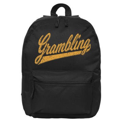 City Of Grambling La Varsity Script Sports Jersey Style 16 in Basic Backpack