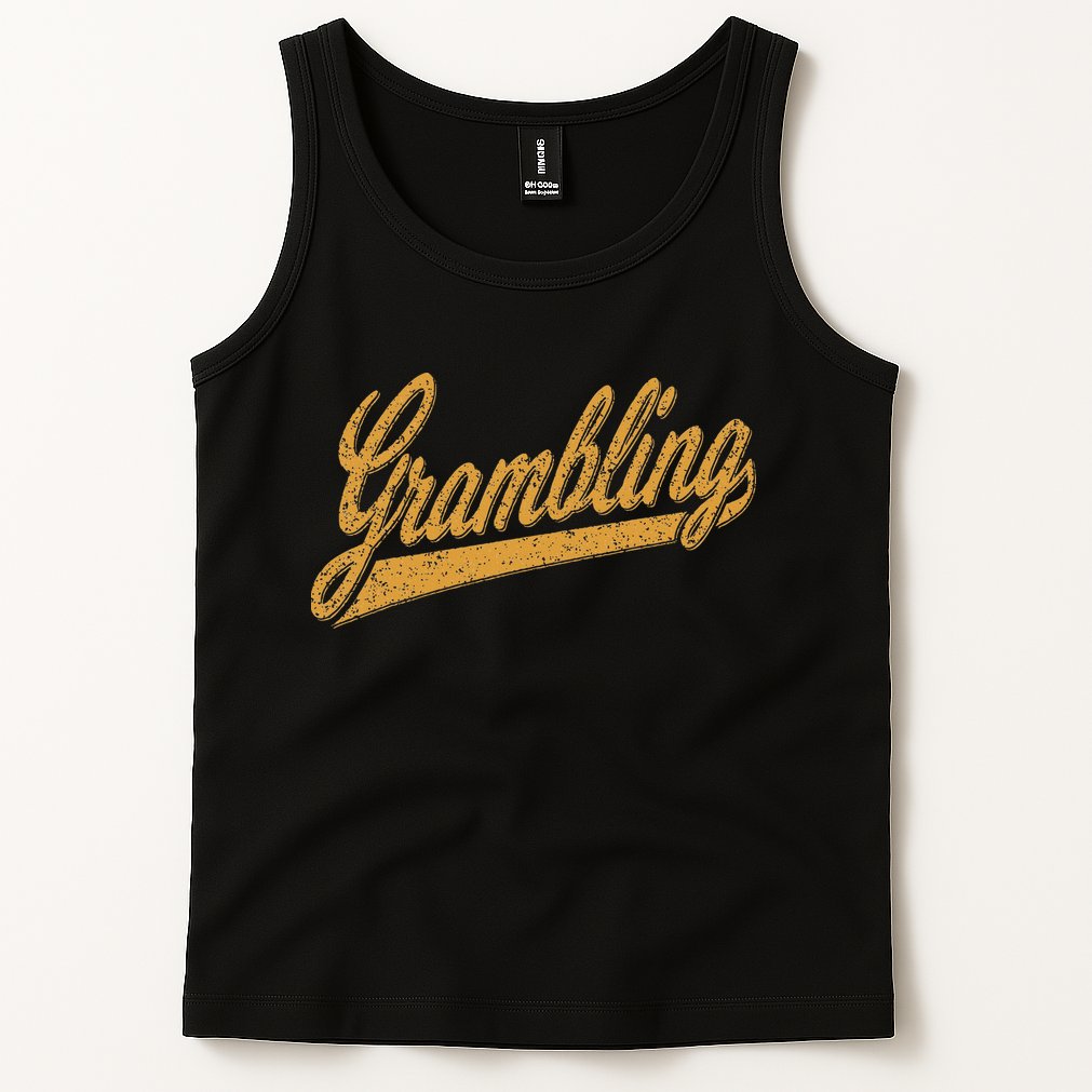 City Of Grambling La Varsity Script Sports Jersey Style Tank Top