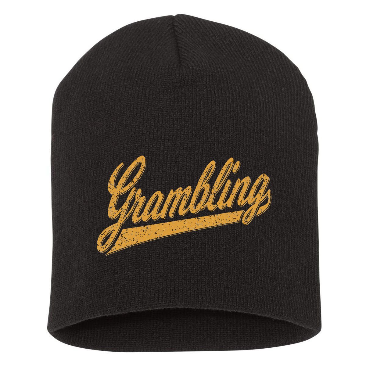 City Of Grambling La Varsity Script Sports Jersey Style Short Acrylic Beanie