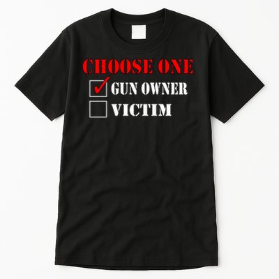 Choose One Gun Owner Victim boy boy Tall T-Shirt