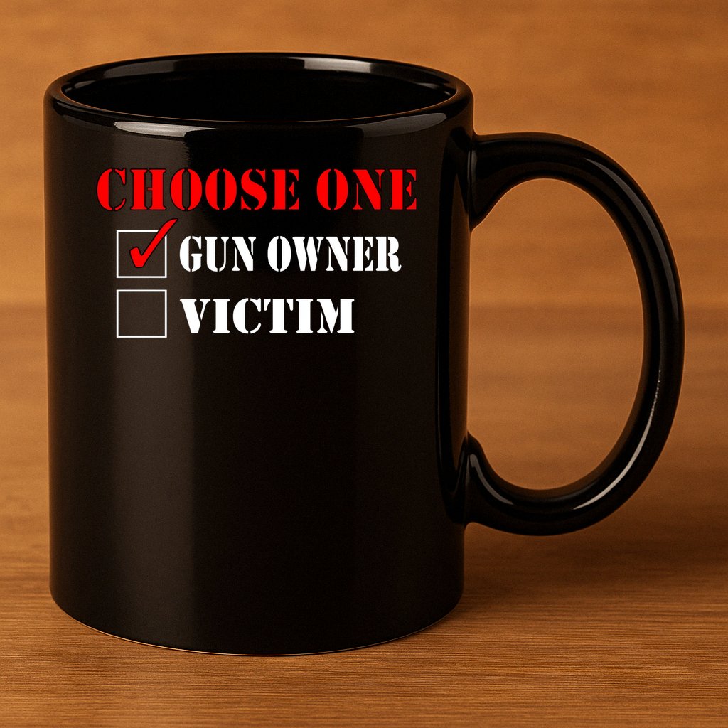Choose One Gun Owner Victim boy boy 11oz C Handle Ceramic Mug