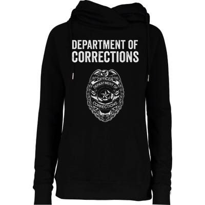 Correctional Officer Gifts Department Of Corrections Womens Funnel Neck Pullover Hood