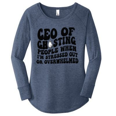 Ceo Of Ghosting People When I'm Stressed Out Or Overwhelmed Women's Perfect Tri Tunic Long Sleeve Shirt