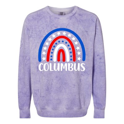 Columbus Ohio Gift I Love Columbus Ohio Usa Gift Colorblast Crewneck Sweatshirt