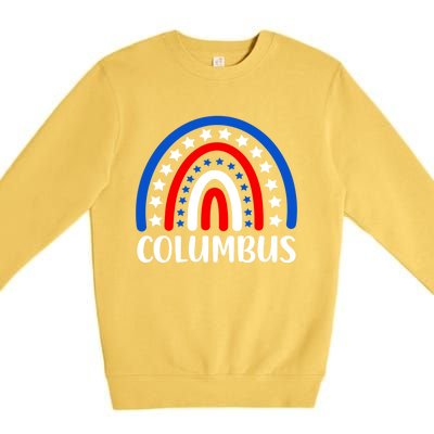 Columbus Ohio Gift I Love Columbus Ohio Usa Gift Premium Crewneck Sweatshirt