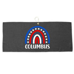 Columbus Ohio Gift I Love Columbus Ohio Usa Gift Large Microfiber Waffle Golf Towel