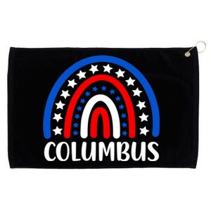 Columbus Ohio Gift I Love Columbus Ohio Usa Gift Grommeted Golf Towel