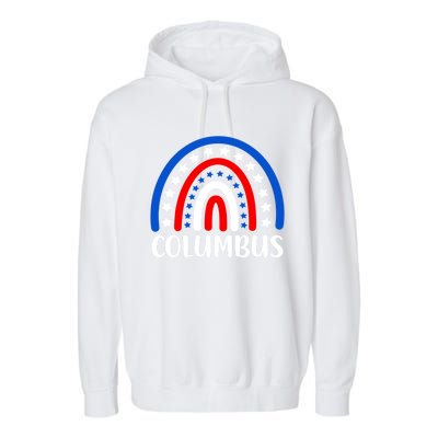 Columbus Ohio Gift I Love Columbus Ohio Usa Gift Garment-Dyed Fleece Hoodie