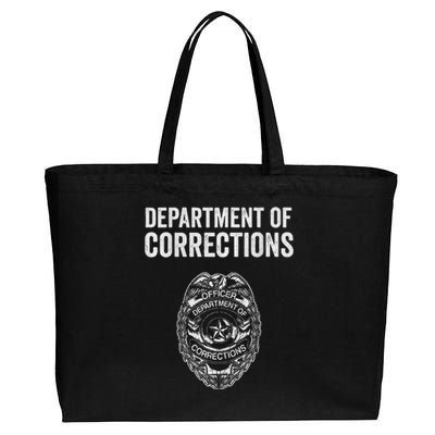 Correctional Officer Gifts Department Of Corrections Cotton Canvas Jumbo Tote