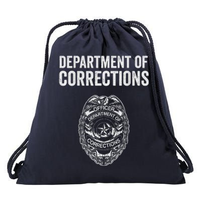 Correctional Officer Gifts Department Of Corrections Drawstring Bag