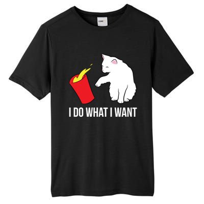 Cat Owner Gift Love Cats I Do What I Want Funny Cat Gift Tall Fusion ChromaSoft Performance T-Shirt