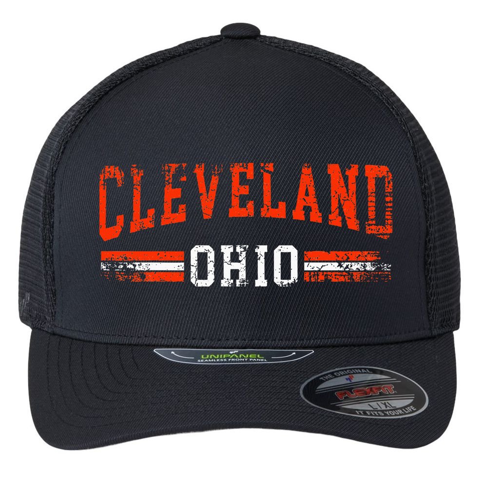 Cleveland Ohio Gift Flexfit Unipanel Trucker Cap