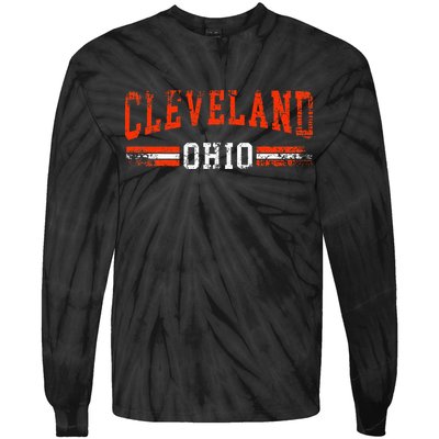 Cleveland Ohio Gift Tie-Dye Long Sleeve Shirt