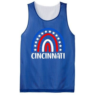 Cincinnati Ohio Gift I Love Cincinnati Usa Cute Gift Mesh Reversible Basketball Jersey Tank