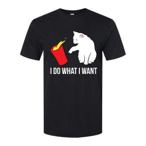 Cat Owner Gift Love Cats I Do What I Want Funny Cat Gift Softstyle CVC T-Shirt