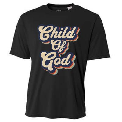 Child Of God Retro Religious Christian Design Cooling Performance Crew T-Shirt