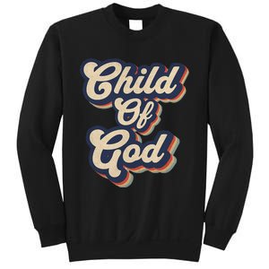 Child Of God Retro Religious Christian Design Sweatshirt