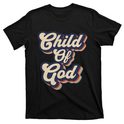 Child Of God Retro Religious Christian Design T-Shirt