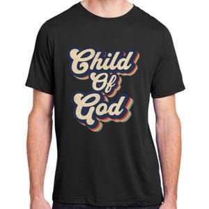 Child Of God Retro Religious Christian Design Adult ChromaSoft Performance T-Shirt