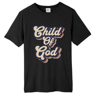 Child Of God Retro Religious Christian Design Tall Fusion ChromaSoft Performance T-Shirt