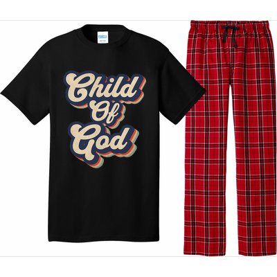 Child Of God Retro Religious Christian Design Pajama Set