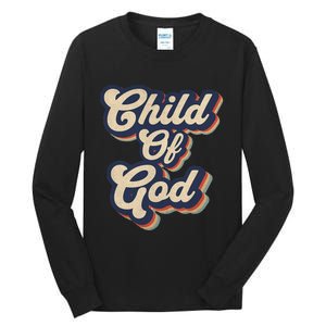 Child Of God Retro Religious Christian Design Tall Long Sleeve T-Shirt