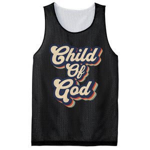 Child Of God Retro Religious Christian Design Mesh Reversible Basketball Jersey Tank