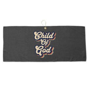 Child Of God Retro Religious Christian Design Large Microfiber Waffle Golf Towel